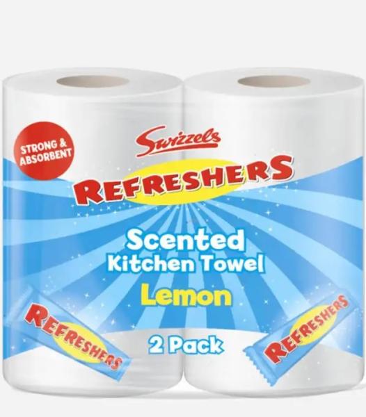 Swizzels Torchons de cuisine parfumés 2pack Offre Cœurs d’amour et rafraîchissements